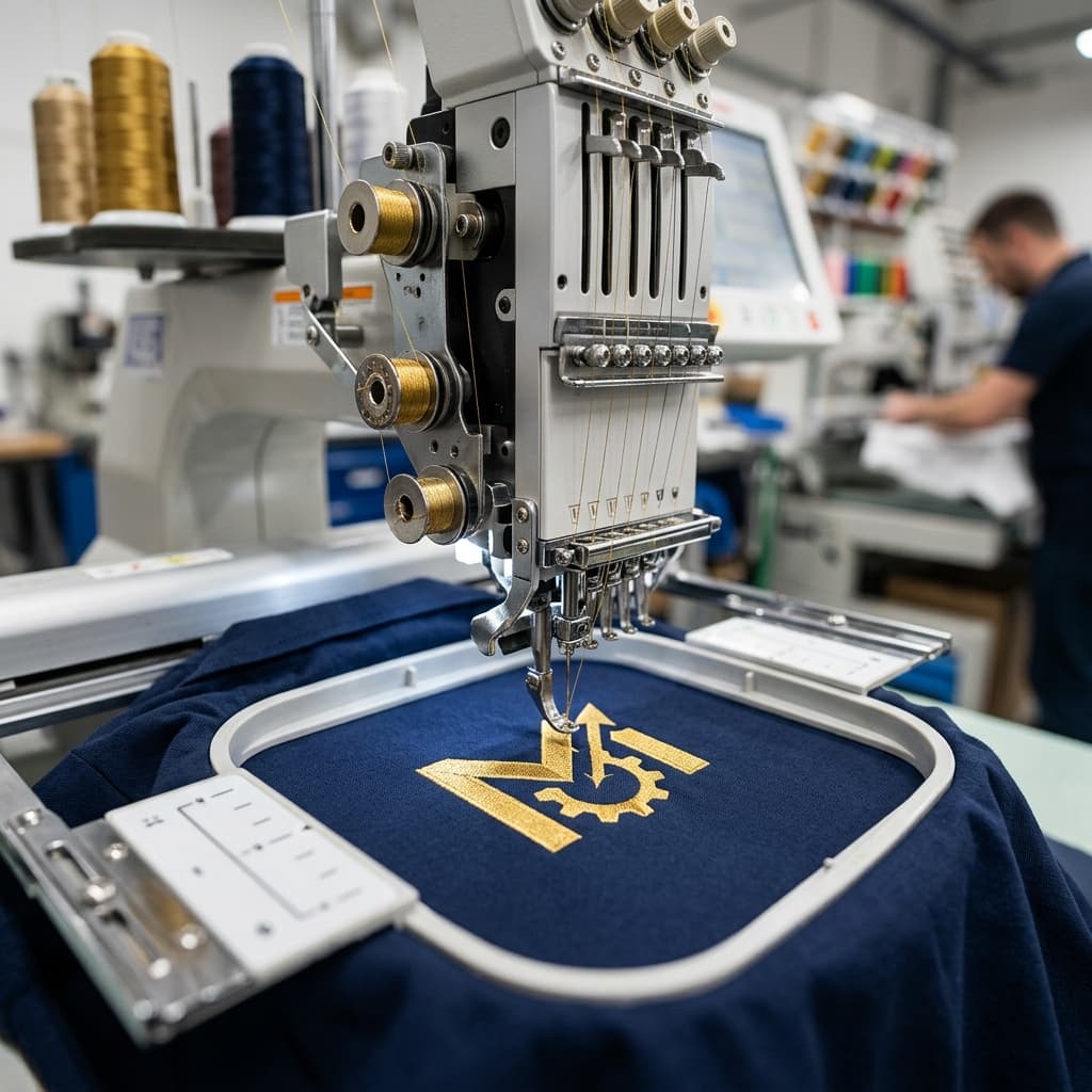 Custom embroidery service at Amal Uniforms